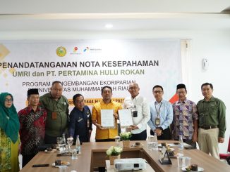 Umri Teken MoU Dengan Pertamina Hulu Rokan Terkait Program Pengembangan Ekoriparian
