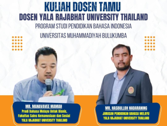 Program Studi Pendidikan Bahasa Indonesia UM Bulukumba Adakan Kuliah Tamu Internasional