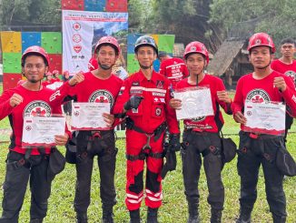 Tempa Jadi Relawan, HW UMS Kirim Kader Ikuti Sekolah Vertical Rescue Nasional