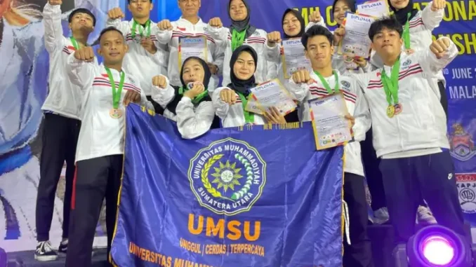 UMSU Torehkan Prestasi, 9 Medali Diraih di Kejuaraan Karate Internasional Malaysia