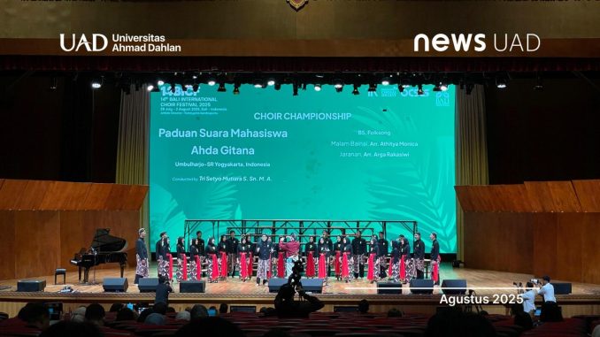 Ahda Gitana UAD Raih Emas di Bali International Choir Festival 2025, Harumkan Budaya Indonesia