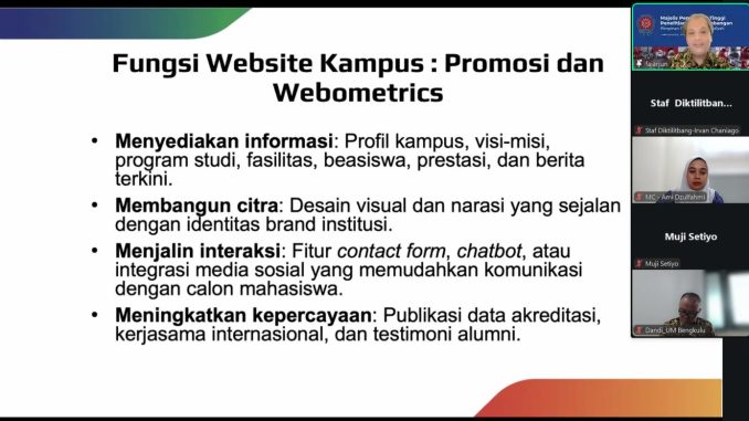 Perkuat Digitalisasi, Diktilitbang Dorong Optimalisasi Website PTMA