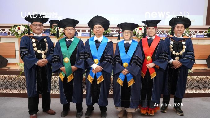 UAD Kukuhkan Empat Guru Besar Baru, Perkuat Kiprah Akademik untuk Masyarakat