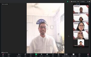 Ketua PCIM Malaysia, Fauzi Fatkhur menyampaikan kata sambutan sekaligus membuka Musyawarah Cabang ke-2 PC LN IMM Malaysia (foto Aon)