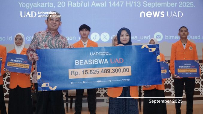 UAD Berikan Beasiswa 15,8 Miliar kepada Mahasiswa Baru 2025