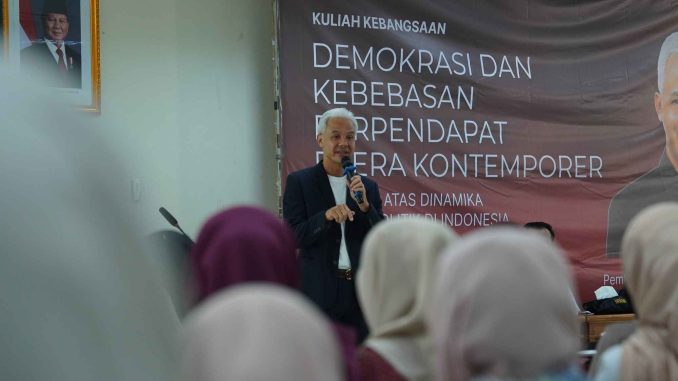 Ganjar Pranowo Ajak Mahasiswa UNISA Yogyakarta Jaga Demokrasi Beretika dan Berbasis Data