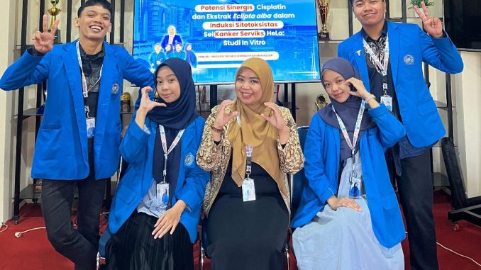 Inovatif, Mahasiswa Unismuh Makassar Teliti Sinergi Cisplatin dan Eclipta alba untuk Terapi Kanker Serviks