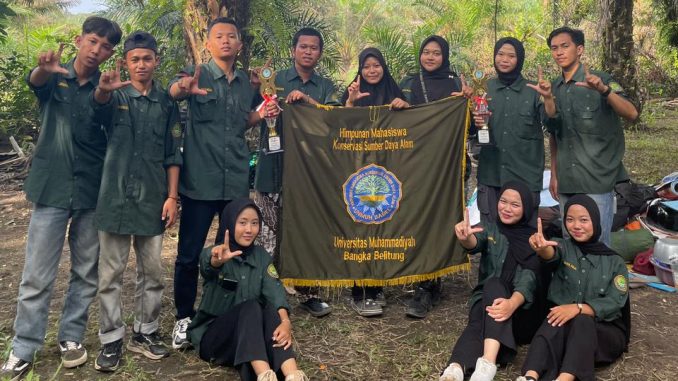 Mahasiswa Unmuh Babel Teguhkan Dakwah Lingkungan di Kemah Hijau Sahabat Alam 2025