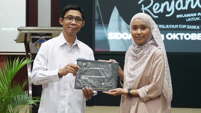 Miliki 80 relawan Pajak, Tax Center Umsida Dapat Penghargaan dari DJP Jatim