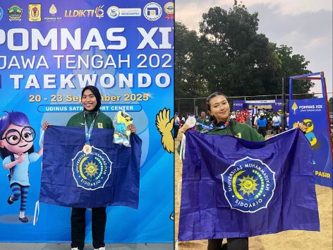 Mahasiswa Umsida Raih Medali di Pomnas 2025, Daya Juang Atlet dari PTMA