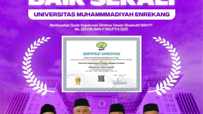 UNIMEN Raih Akreditasi “Baik Sekali”, Ikhtiar Tingkatkan Kualitas Pendidikan di Enrekang UNIMEN Raih Akreditasi “Baik Sekali”, Ikhtiar Tingkatkan Kualitas Pendidikan di Enrekang