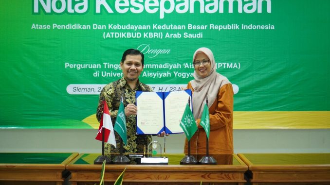 PTMA Perkuat Kiprah Global Unisa Yogyakarta Tuan Rumah Penandatanganan MoU dengan Atase Pendidikan KBRI Riyadh