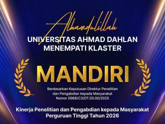 Publikasi dan Inovasi Meningkat, UAD Kokoh di Klaster Mandiri untuk Tahun Keempat