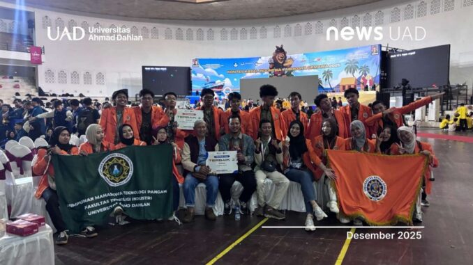 Inovasi Pertanian Terpadu, PPK Ormawa HMPS Teknologi Pangan UAD Raih Juara 2 Abdidaya Ormawa 2025