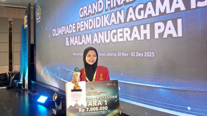 Mahasiswi PAI UMY Juara 1 Olimpiade PAI Tingkat Nasional 2025