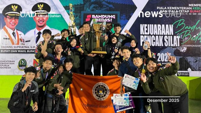 Tapak Suci UAD Borong 20 Medali, Kukuhkan Juara Umum Bandung Bedas 2025