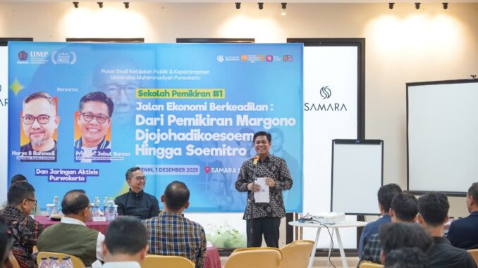 UMP Gelar Sekolah Pemikiran Menyusuri Gagasan Ekonomi Berkeadilan dari Margono Djojohadikusumo hingga Sumitro