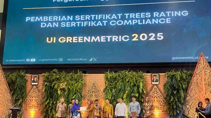 Unismuh Makassar Masuk 62 Nasional dan 624 Dunia UI GreenMetric 2025