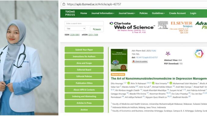 Dokter Alumni Unismuh Makassar Tembus Jurnal Scopus Q1 Lewat Kolaborasi Internasional