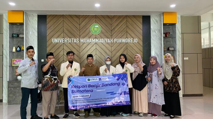 Mahasiswa Psikologi UMPWR Terjun ke Aceh–Sumatera, Perkuat Layanan Psikososial Korban Bencana