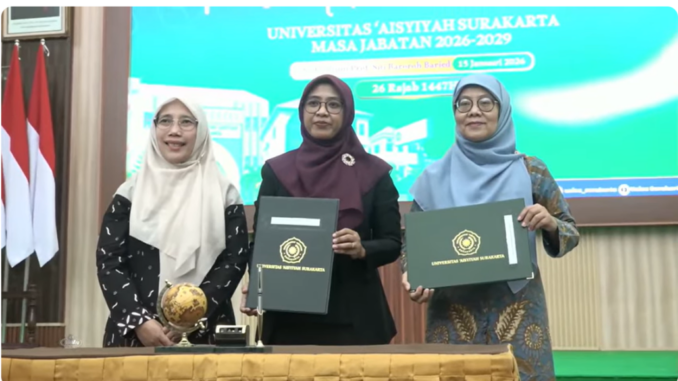 PP ‘Aisyiyah Lantik Rektor Baru Unisa Surakarta, Siap Menuju Akreditasi Unggul