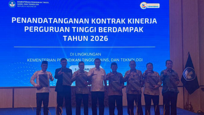 UMB Tegaskan Komitmen Pendidikan Tinggi Berdampak, Ikuti Penandatanganan Kontrak Kinerja 2026 Bersama Kemendiktisaintek