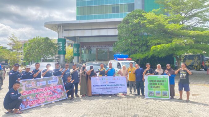 UMB Kirim Relawan Kemanusiaan ke Aceh Tamiang, Perkuat Sinergi Muhammadiyah Tanggap Bencana
