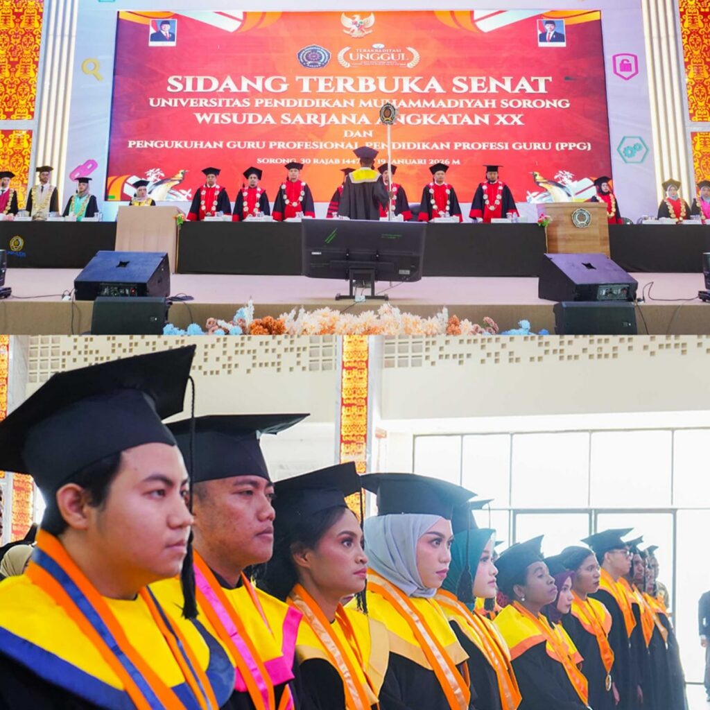 UNIMUDA Sorong Gelar Wisuda Sarjana Angkatan XX dan Pengukuhan Ribuan Guru PPG