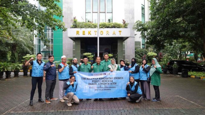 UNIMUS Kirim Relawan Kesehatan ke Aceh Tengah, Perkuat Aksi Kemanusiaan Muhammadiyah