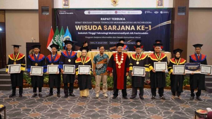 Wisuda Perdana STTM AR Fachruddin, Lulusan Siap Masuki Dunia Profesional
