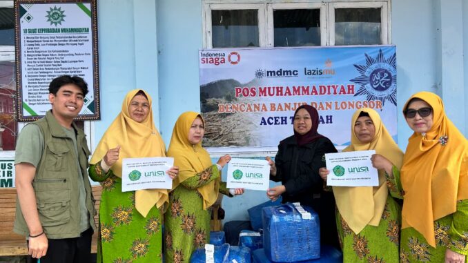 UNISA Yogyakarta Terjunkan Tim Psikososial dan Salurkan Perlengkapan Ibadah untuk Korban Bencana di Aceh Tengah