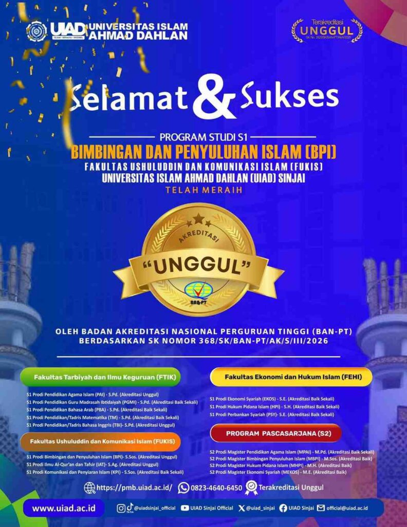 Akreditasi Unggul Prodi BPI UIAD Sinjai