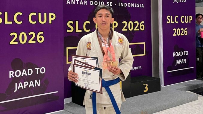 Atlet Ju Jitsu Universitas Muhammadiyah Sidoarjo Sabet Tiga Medali di SLC Cup 2026