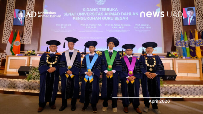 UAD Kukuhkan Empat Guru Besar, Perkuat Posisi sebagai Pusat Keunggulan Akademik