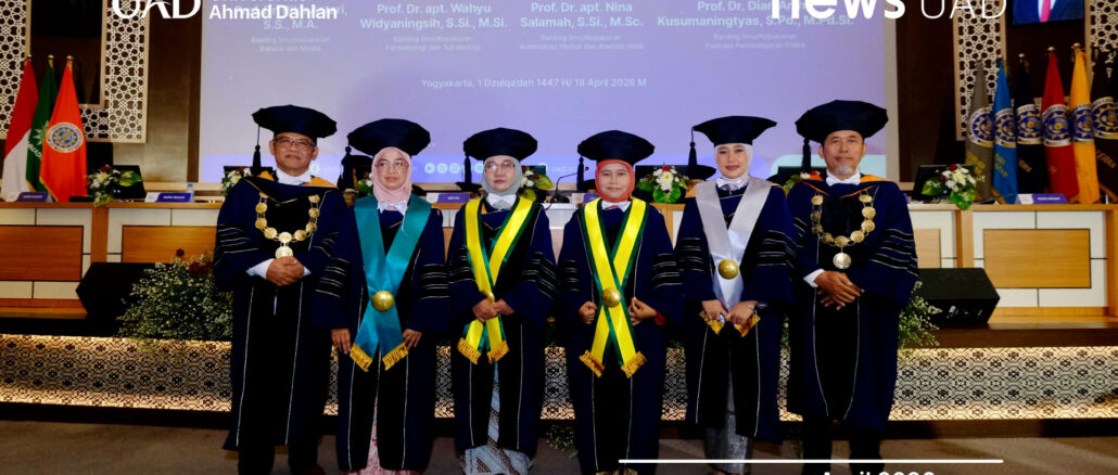 UAD Kukuhkan Empat Guru Besar, Tegaskan Komitmen Keunggulan Akademik