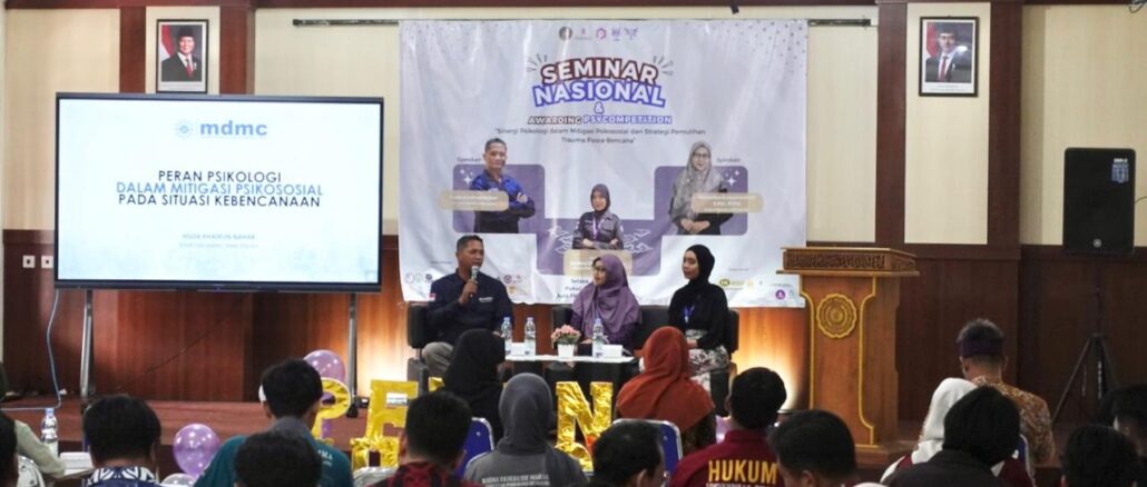 Respons Bencana dari Perspektif Psikologi, HIMAPSI UNIMMA Gelar Seminar Nasional