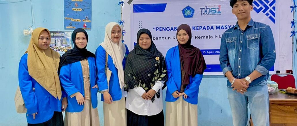 Mahasiswa PBSI Unismuh Makassar Gelar PKM, Tanamkan Karakter Remaja Islami di Era Digital