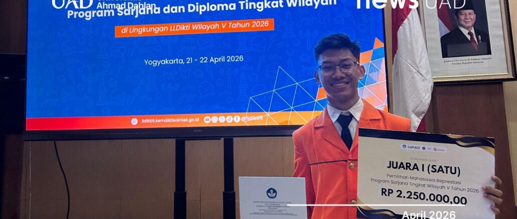 Mahasiswa UAD Raih Juara 1 Pilmapres LLDikti V 2026