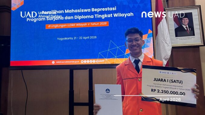 Mahasiswa UAD Raih Juara 1 Pilmapres LLDikti V 2026