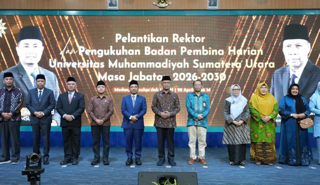 UMSU Kukuhkan Rektor dan BPH Baru, Perkuat Kepemimpinan Berkemajuan Muhammadiyah.