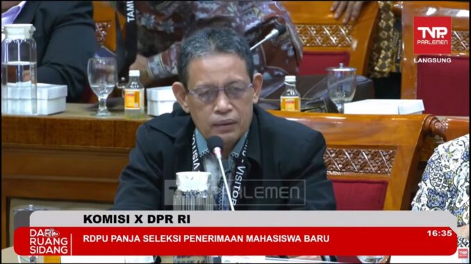 Rektor Unismuh Makassar Soroti Ketimpangan KIP Kuliah di Komisi X DPR RI