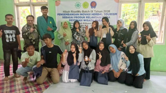 Tim Risetmu Unmuha Dorong Herbal Tourism di Gampong Nusa, Olah Herbal hingga Minyak Jelantah Jadi Produk Relaksasi