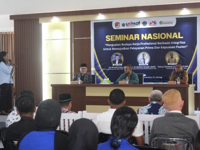 UNIMOF Gelar Seminar Nasional, Perkuat Budaya Kerja Profesional Berbasis Integritas di Sektor Kesehatan