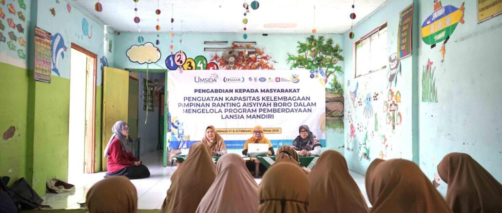 Umsida Dampingi PRA Boro Kembangkan Daycare Lansia, Hadirkan Layanan Sosial Berbasis Komunitas
