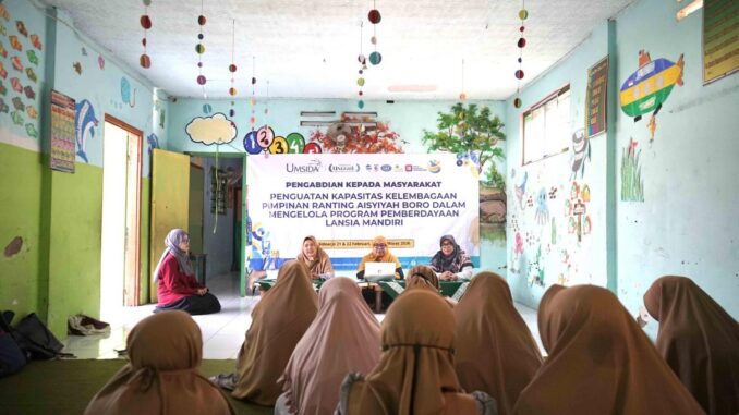 Umsida Dampingi PRA Boro Kembangkan Daycare Lansia, Hadirkan Layanan Sosial Berbasis Komunitas