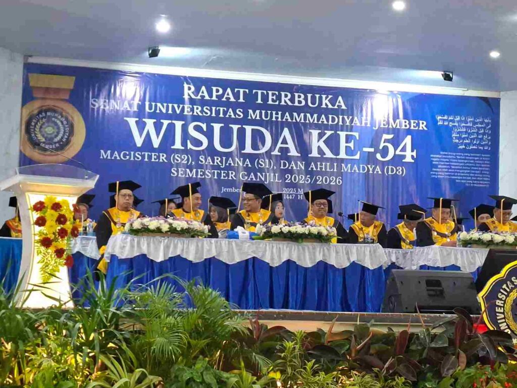 Wisuda ke-54, Unmuh Jember Lepas 413 Lulusan dan Perkuat Ekspansi Strategis