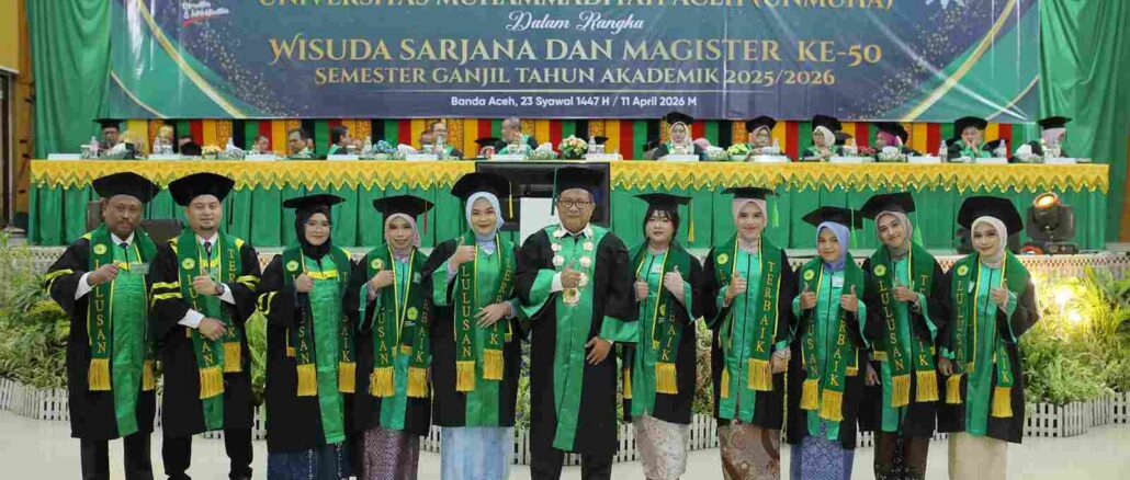 Wisuda ke-50 Unmuha, 262 Lulusan Dikukuhkan dan Siap Hadapi Tantangan Global