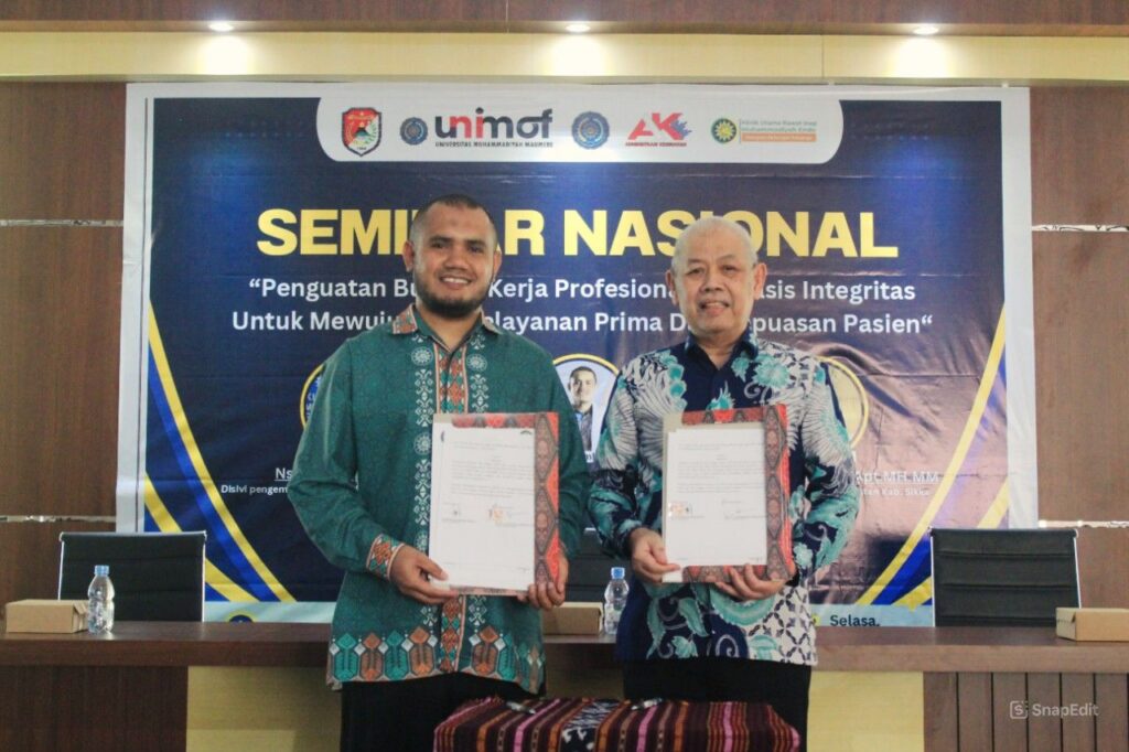 UNIMOF Gelar Seminar Nasional, Perkuat Budaya Kerja Profesional Berbasis Integritas di Sektor Kesehatan