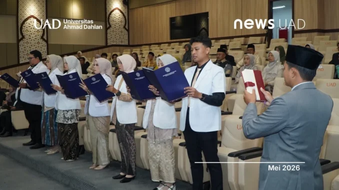 UAD Lantik Tujuh Dokter Baru, Tegaskan Komitmen Lulusan Berbasis Nilai Tauhid