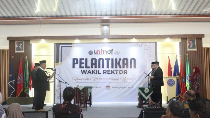 UNIMOF Lantik Wakil Rektor, Tegaskan Komitmen Mutu dan Kepemimpinan Inklusif